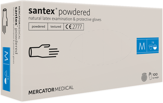Manusi latex pudrate SANTEX - 100 bucati RD110100