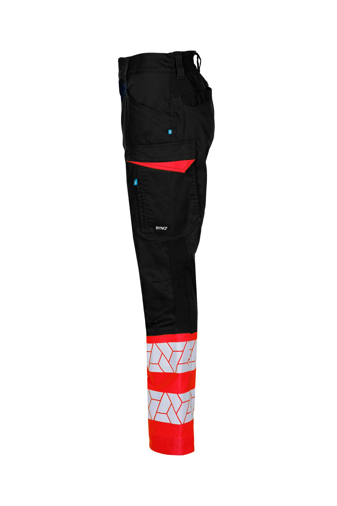 Pantaloni de lucru de dama cu zone stretch si inalta vizibilitate clasa 1 SYNQ® Qlear Women cod 161WA2PQA