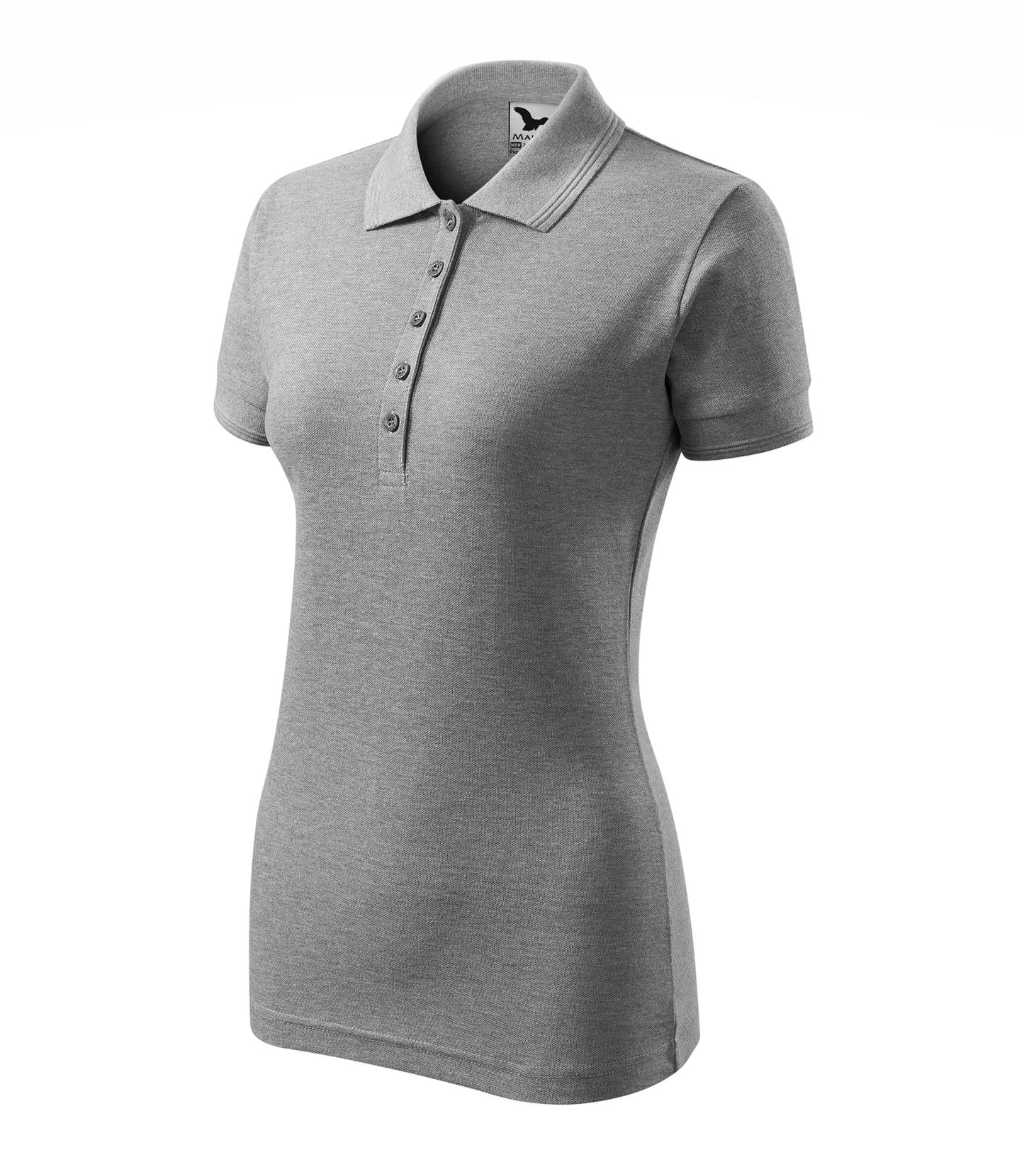 Tricou Polo Pique 210 damă gri (variantă)