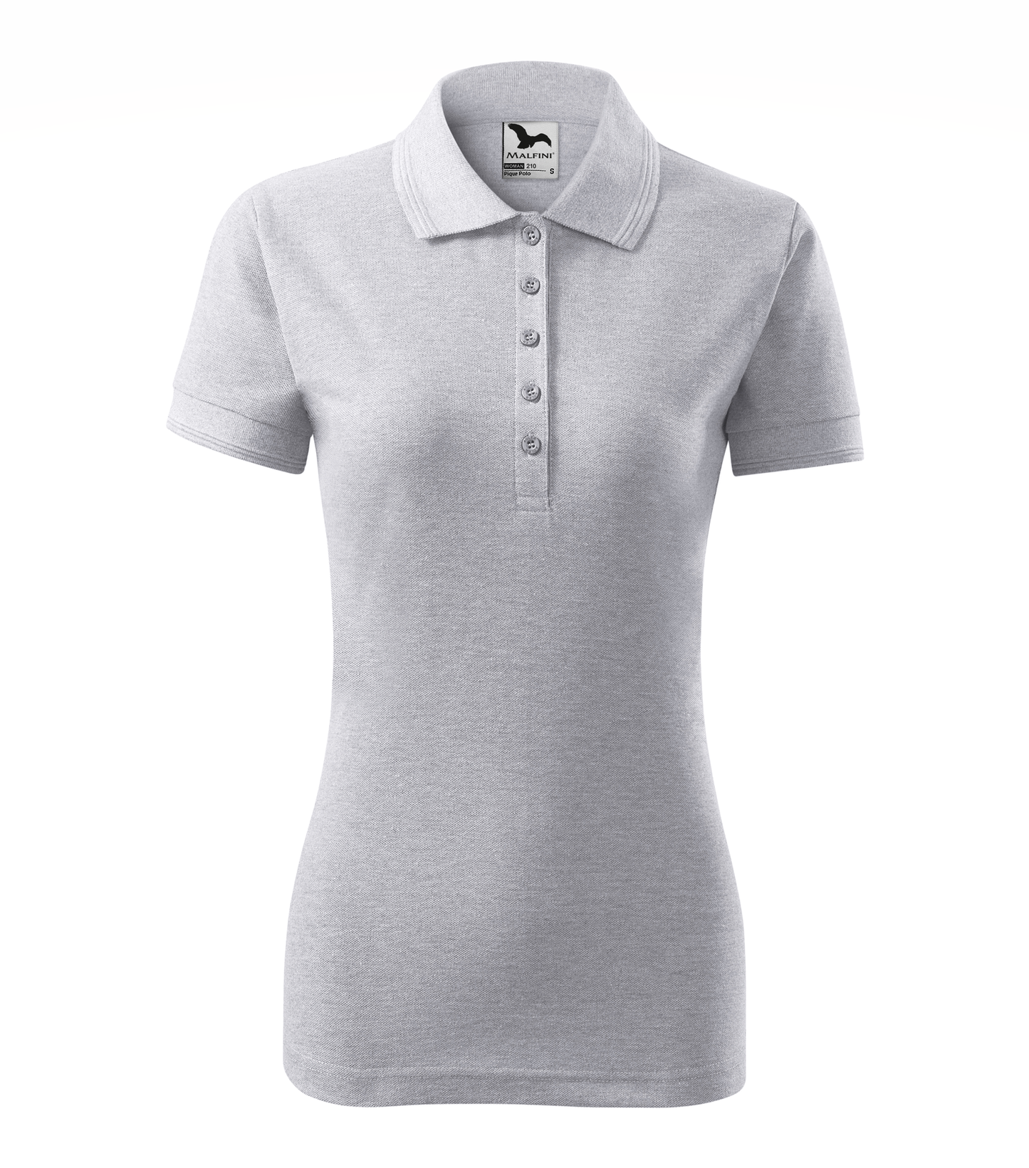 Tricou Polo Pique 210 damă gri (variantă)