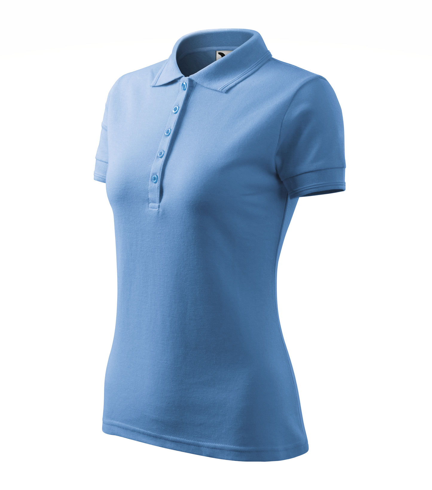 Tricou Polo Pique 210 damă albastru (variantă)