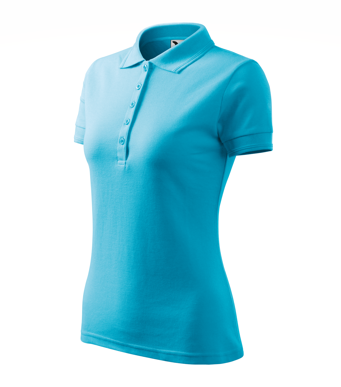 Tricou Polo Pique 210 damă turcoaz (variantă)