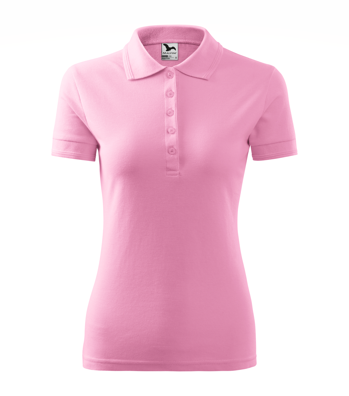 Tricou Polo Pique 210 damă roz (variantă)