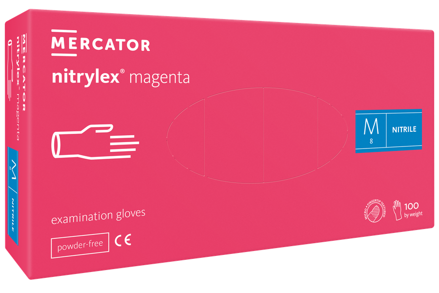 Manusi nitrylex nepudrate MAGENTA - 100 bucati RD303000