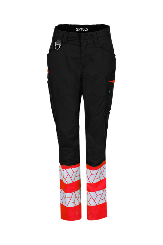 Pantaloni de lucru de dama cu zone stretch si inalta vizibilitate clasa 1 SYNQ® Qlear Women cod 161WA2PQA