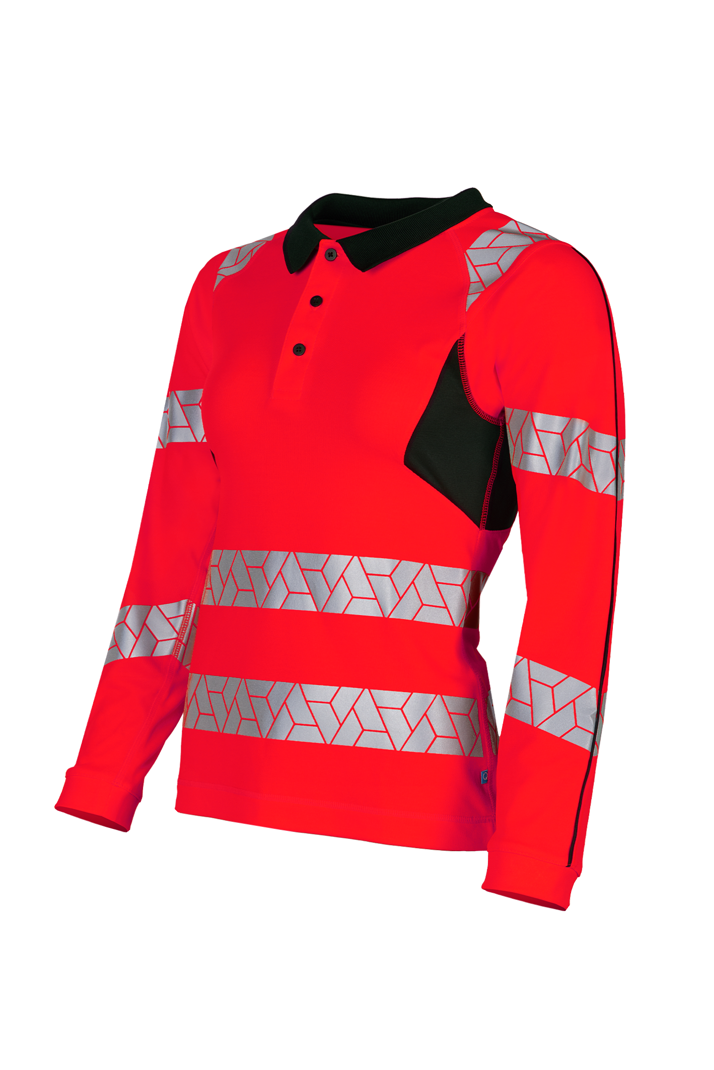 Tricou Polo Reflectorizant de Dama SYNQ® Obvias Long, cu Maneca Lunga, Clasa 2 cod 357WA2MT3