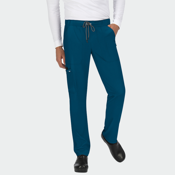 Pantaloni medicali KOI Happiness Next Gen culoare Albastru turcoaz cod 441629