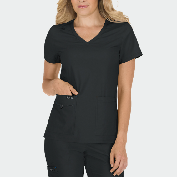 Bluza medicala KOI Design BECCA TOP 373 Culoare Negru cod 404007