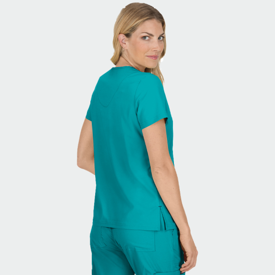 Bluza medicala KOI Design BECCA TOP 373 Culoare albastru-verzui (Teal) cod 404032