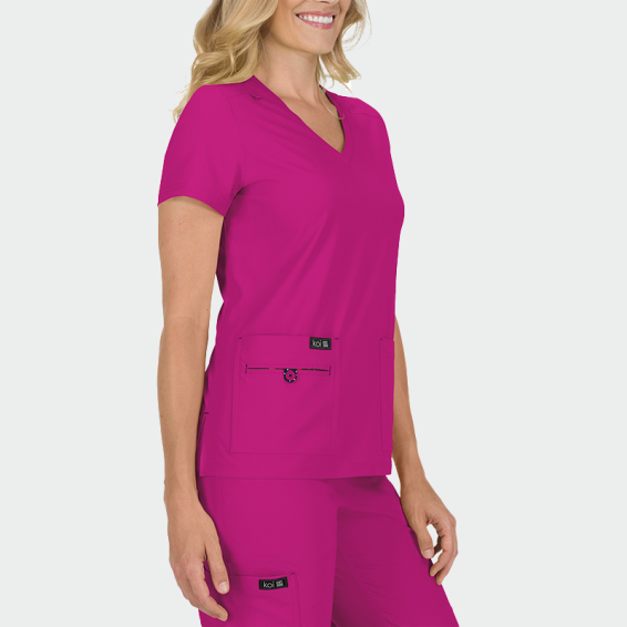Bluza medicala KOI Design BECCA TOP 373 Culoare Cyclamen cod 404040