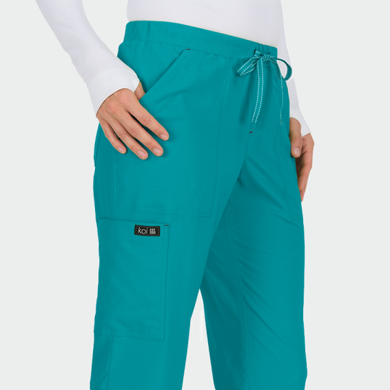 Pantaloni medicali KOI Design HOLLY PANT 731 culoare Teal cod 441732