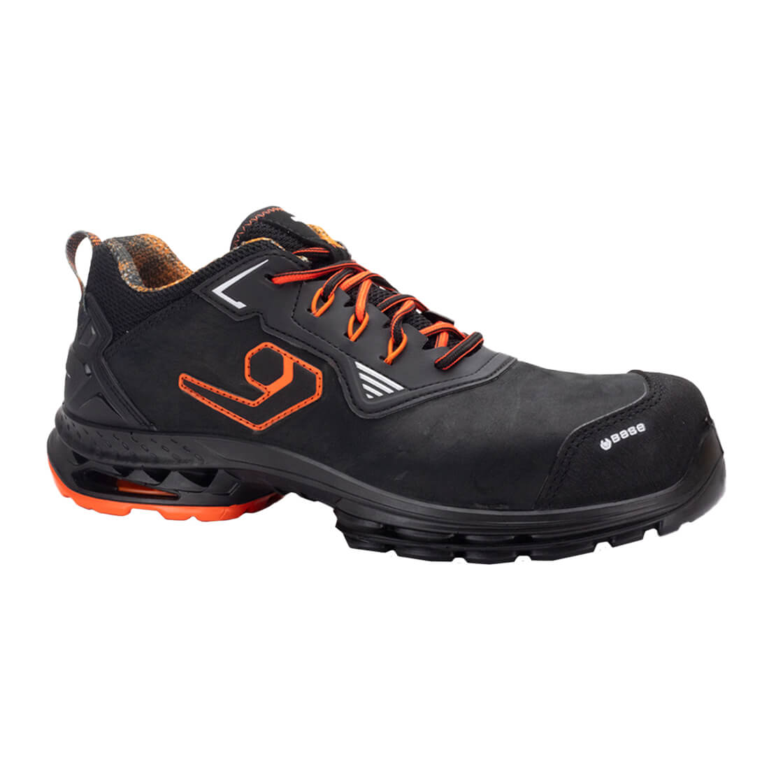 Pantofi Amsterdam S3S ESD CI LG FO SR Negru/Portocaliu cod B1711B