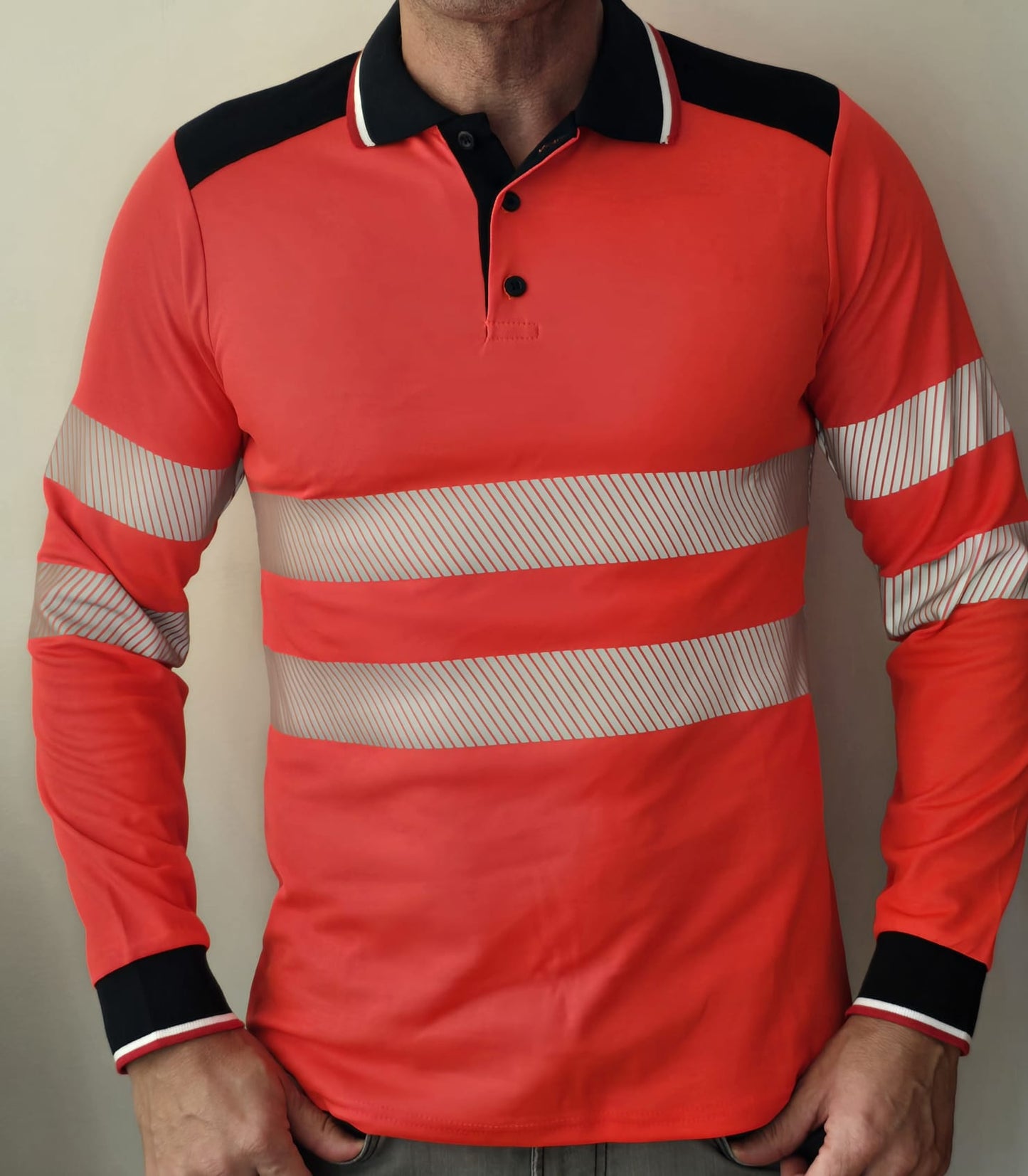 Tricou maneca lunga Hi-VIS Ambulanta- Barbati