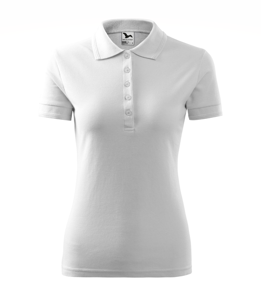 Tricou Polo Pique 210 damă alb (variantă)