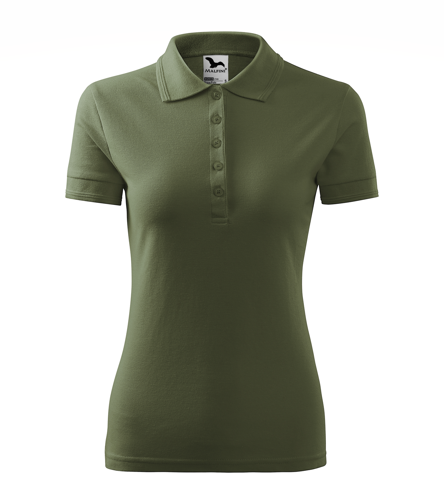 Tricou Polo Pique 210 damă verde  (variantă)