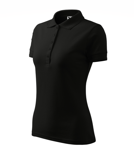 Tricou Polo Pique 210 damă negru (variantă)
